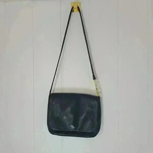 Charter Club Leather Black Purse with Gold Detail